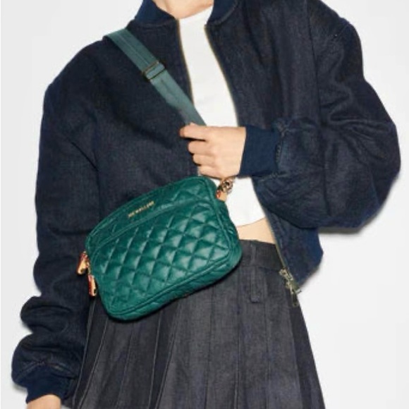 Mz Wallace Sold Out Emerald Metro Quilted Crossbody Bag PRICE FIRM - Picture 1 of 3